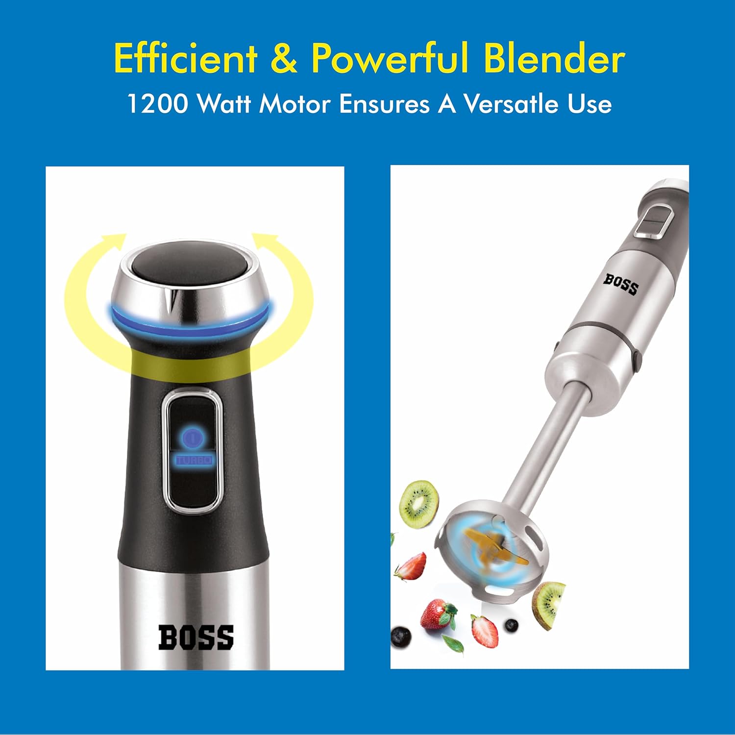 BOSS Stellar Hand Blender | 1200W |  Year Warranty| Black | - Infinia Home and Kitchen