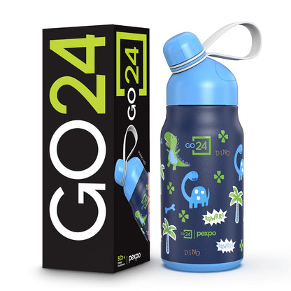 Pexpo Stainless Steel Water for Kids | 450 ml | Triple Wall | 450 ml | Leakproof Lid | BPA Free |
