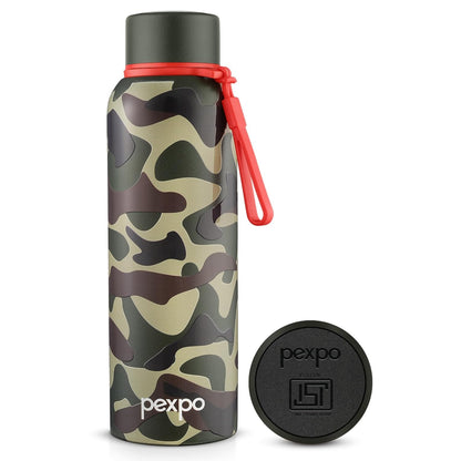 Pexpo Bravo Water Bottle | Hot and Cold Flask | ISI Certified Steel Bottle | 700ml |