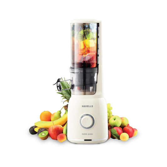 Havells Nutri Pure Cold Press Juicer | Low Noise Motor | White |