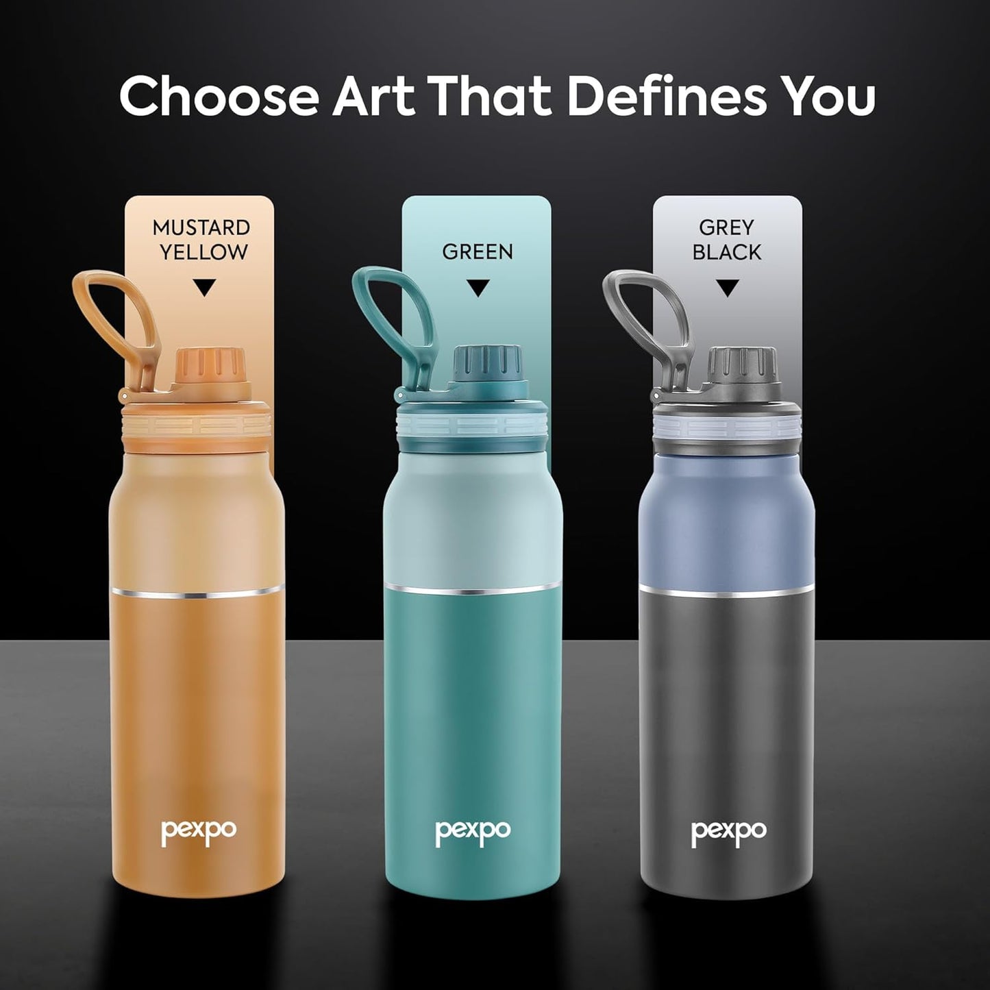 Pexpo Austin Stainless Steel Sipper Water Bottle | 740 ml |