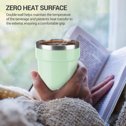 Milton Cool Touch Deccan Coffee Mug | 350ml | Aqua Green |