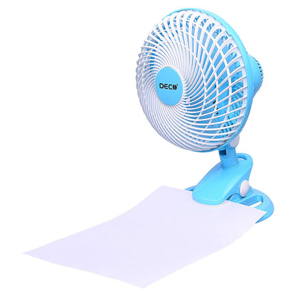 Deco Nano Portable table Fan | Sky Blue | 20 Watts | Compact & Lightweight | Freestanding |