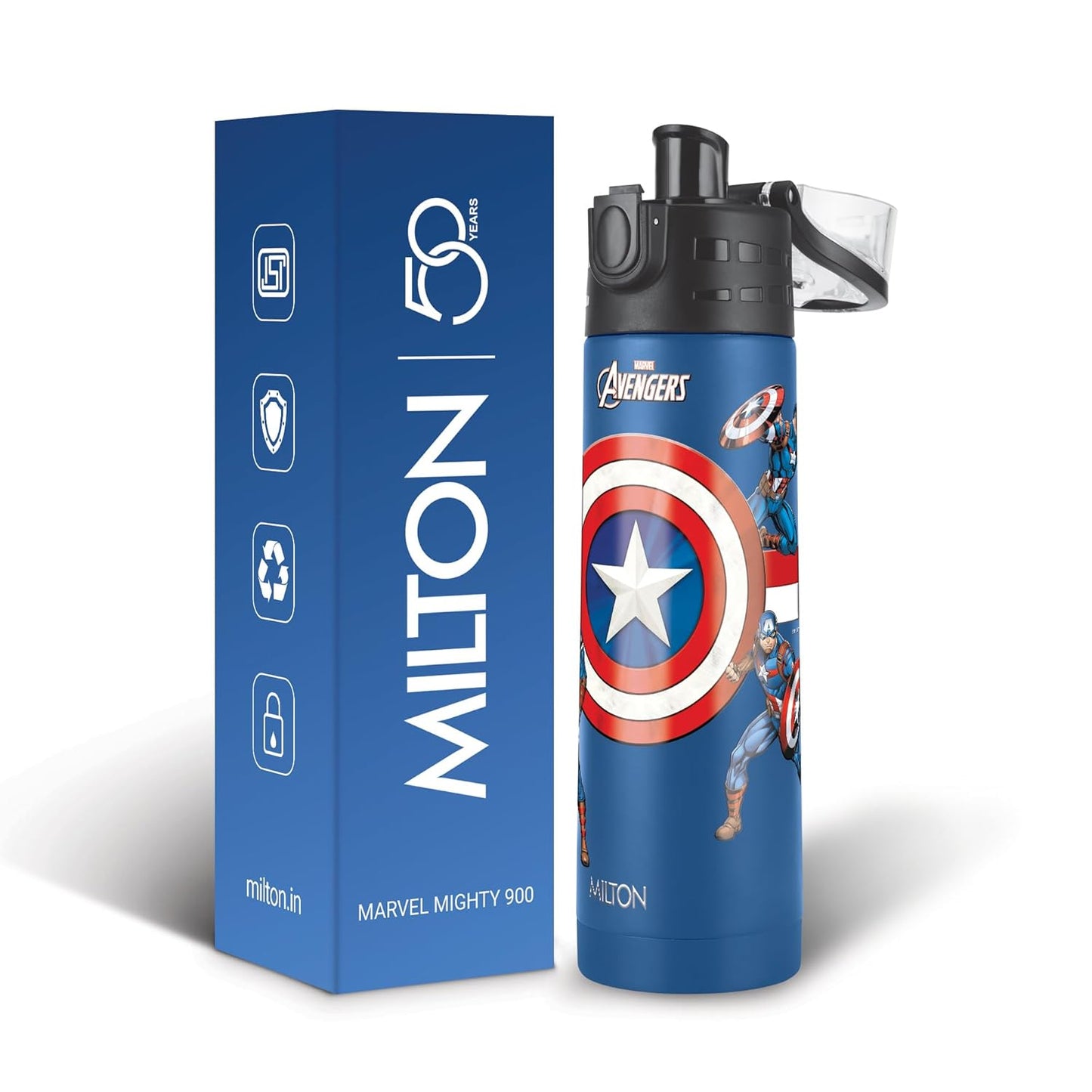 Milton Marvel Mighty Thermosteel Water Bottle | Leak Proof | Ideal for School going Kids |