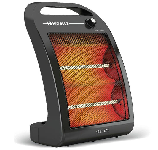 Havells Bero Quartz Heater | Black | 800 watt | 2 Heat Settings |