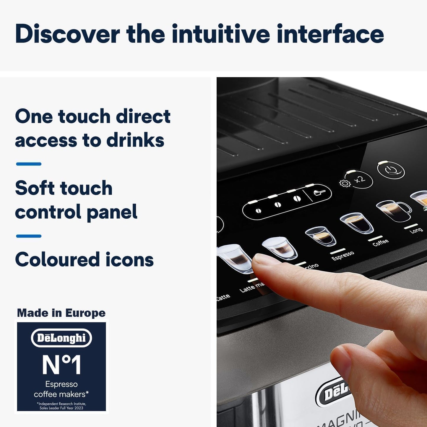Delonghi Magnifica Evo Fully Automatic Coffee Machine | 12+ Hot & Cold Coffee Options |