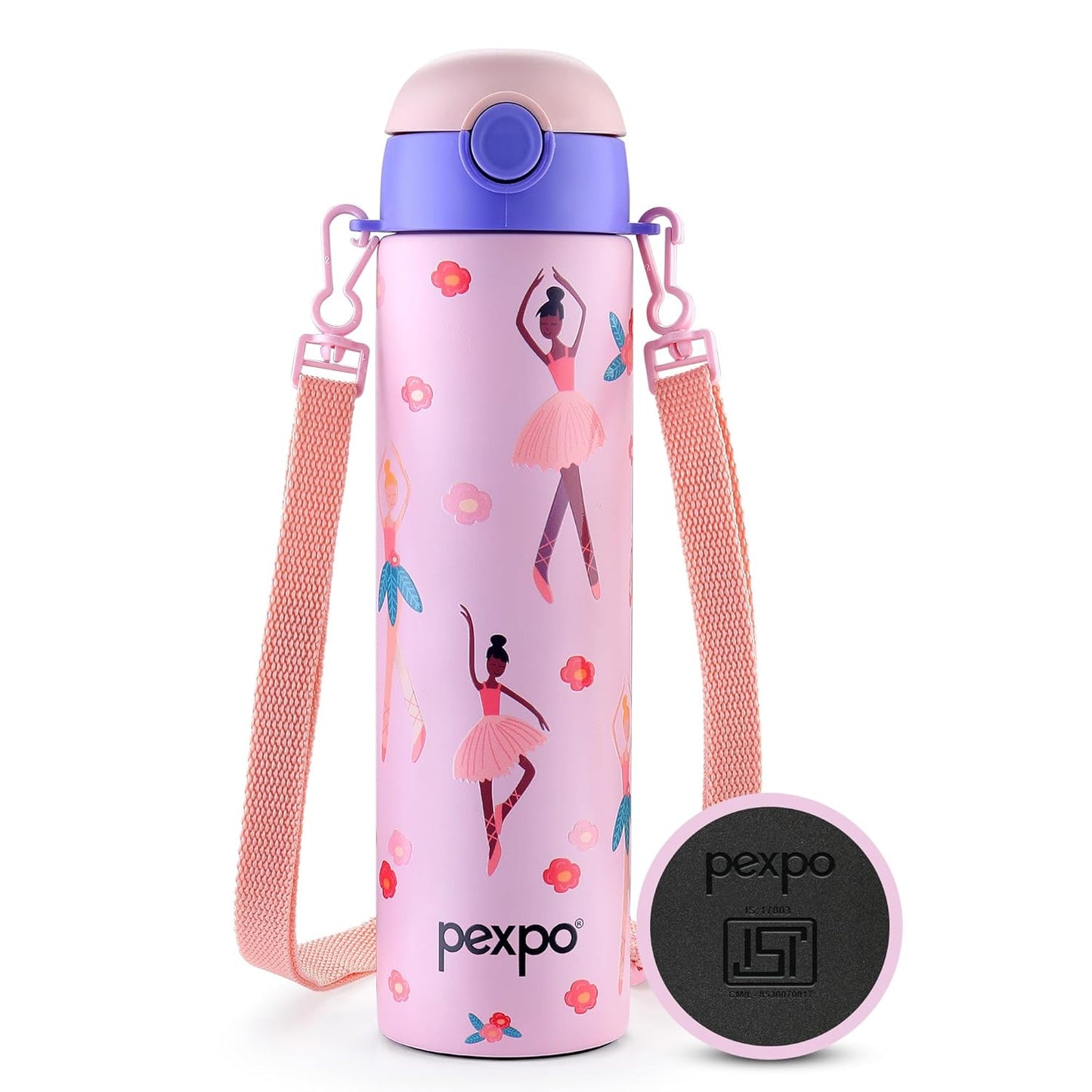 Pexpo Sporty Water Bottle | 700ml | Sipper Cap | Leak Proof |