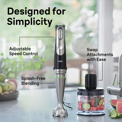 MultiQuick 9 Hand Blender | 1200W | Lightweight | Black