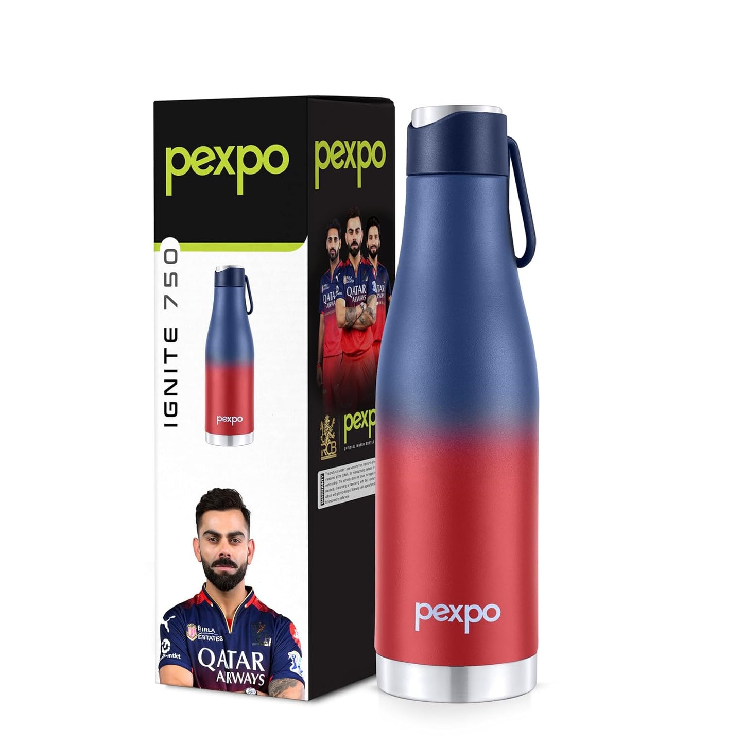 Pexpo Ignite Thermosteel Stainless Steel Vacuum Insulated Flask | 750 ml | ISI Certified |