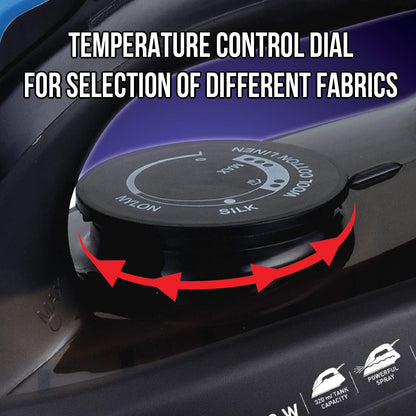 Havells Plush | 1600 Watts | Steam Iron | Black | Anti Scale & Anti Drip |