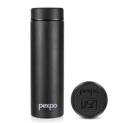 Pexpo Titanium Hold & Cold Flask | Wide Mouth | 500ml | Leak Proof |
