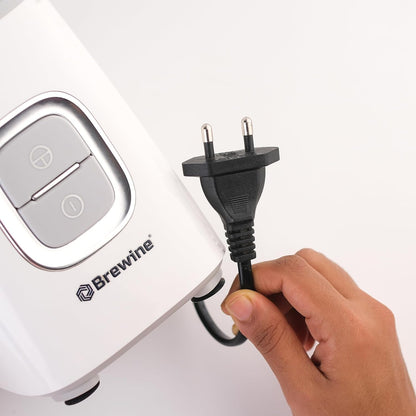 Brewine Nutrifit Blender TORA 500 | 2 Storage Lids & 1 Sipper Lid | White |