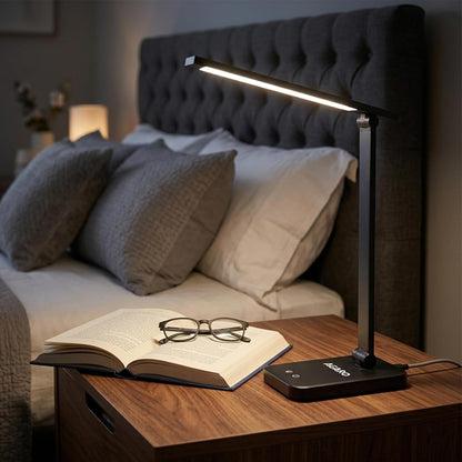 AGARO Regal Study Table Lamp | 5W LED Desk Light | USB Type-C | Touch Control |