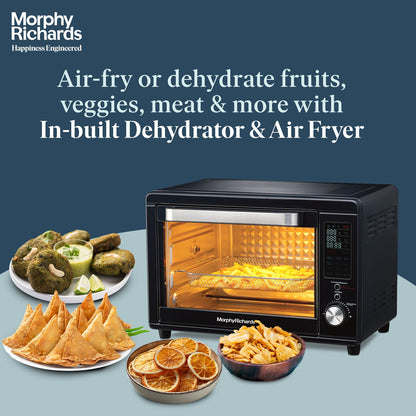 Morphy Richards Digital OTG, In-Built Air-Fryer & Dehydrator Function | 40 Litre | Black |