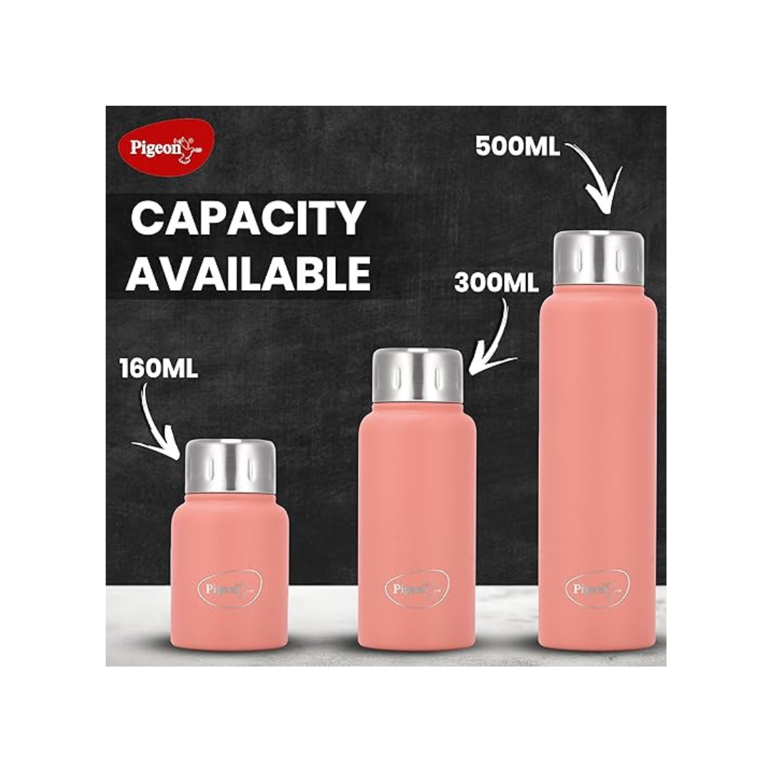 Pigeon Trivia Stainless Steel Vacuum Bottle 160ml | Pink
