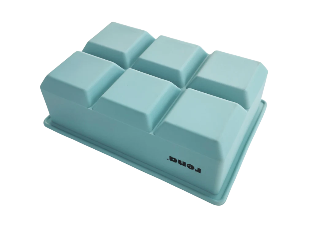 Rena Silicone Square Ice Cube Tray Big - 6 | Easy to Use |