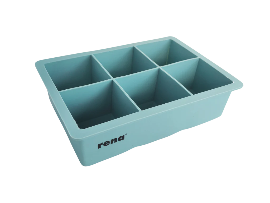 Rena Silicone Square Ice Cube Tray Big - 6 | Easy to Use |