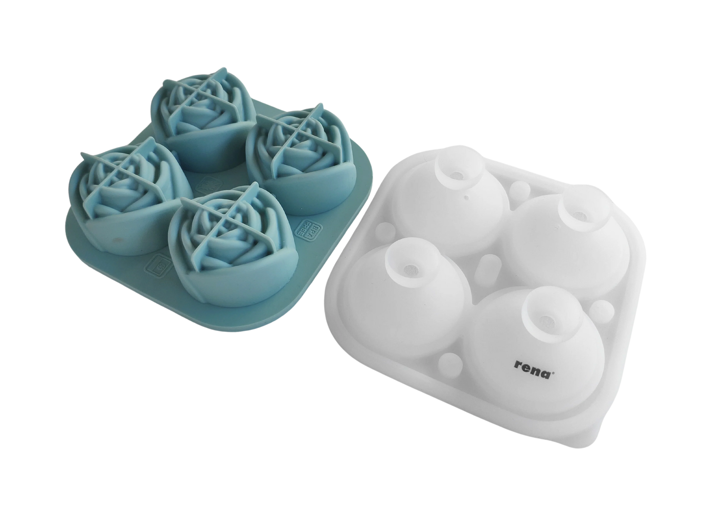 Rena Rose Ice Mould | 4 | Perfect for both Freezing & Baking |