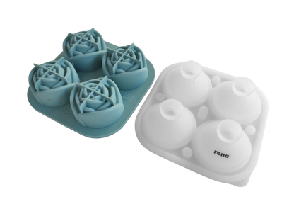 Rena Rose Ice Mould | 4 | Perfect for both Freezing & Baking |