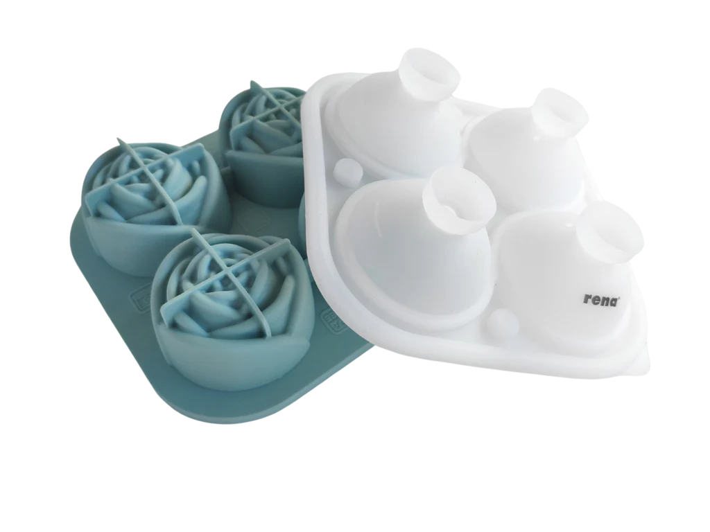 Rena Rose Ice Mould | 4 | Perfect for both Freezing & Baking |