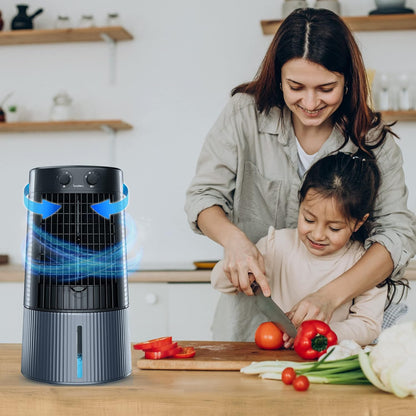 Symphony Duet- i | Personal Tower Cooling Fan | Grey | - Infinia Home and Kitchen