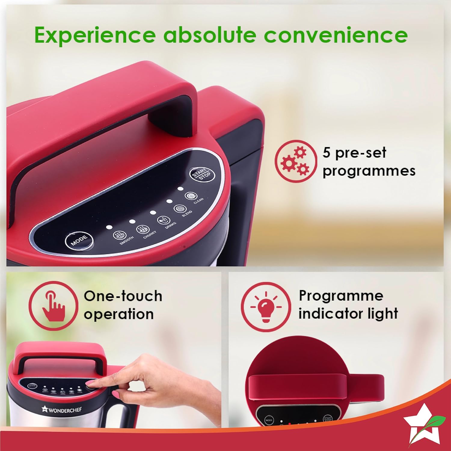 Wonder chef NEO Automatic | Soup Maker | 1.0 Liter | 800W - Infinia Home and Kitchen