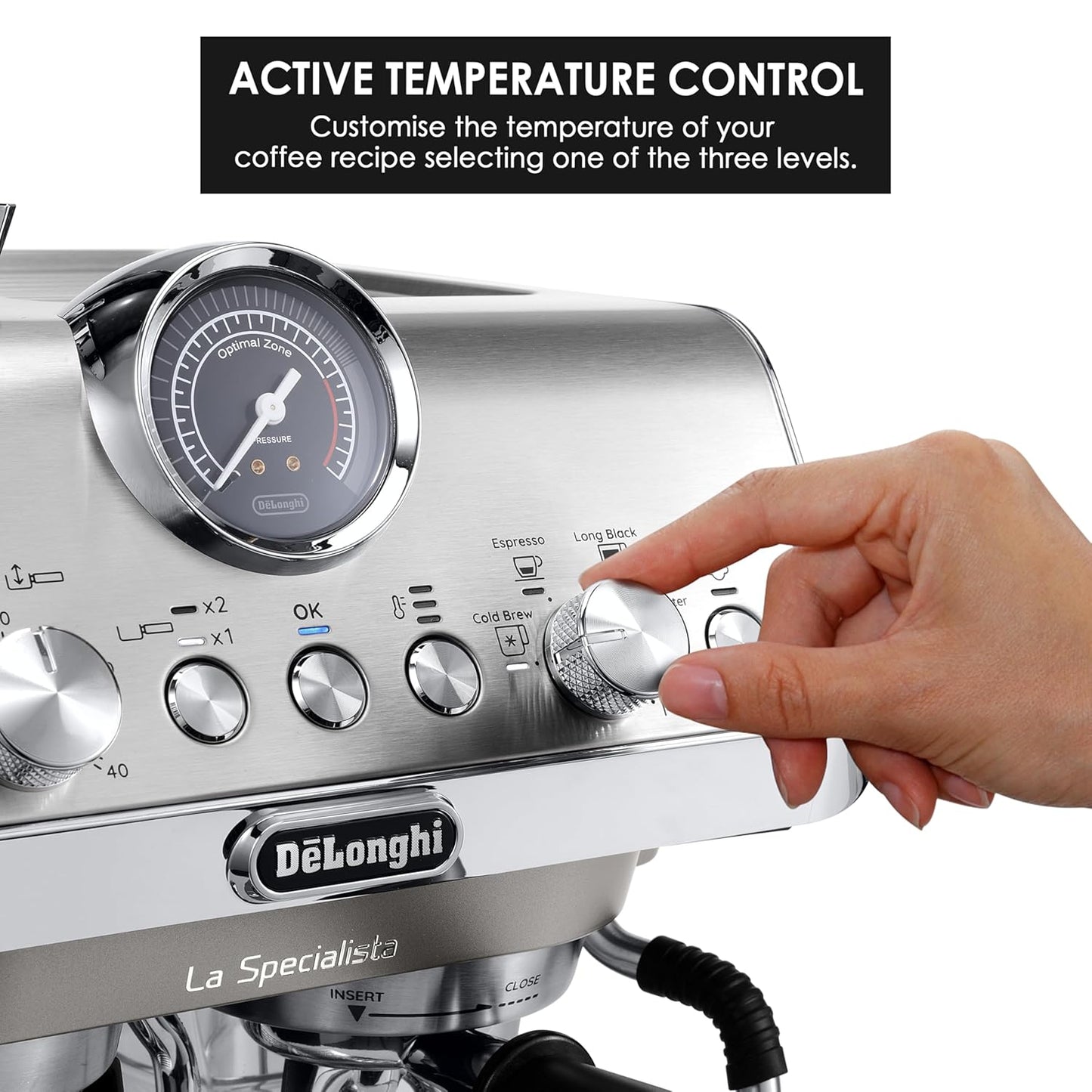 DeLonghi La Specialista Arte Professional Coffee Machine | 8 Grind Settings | Metal |
