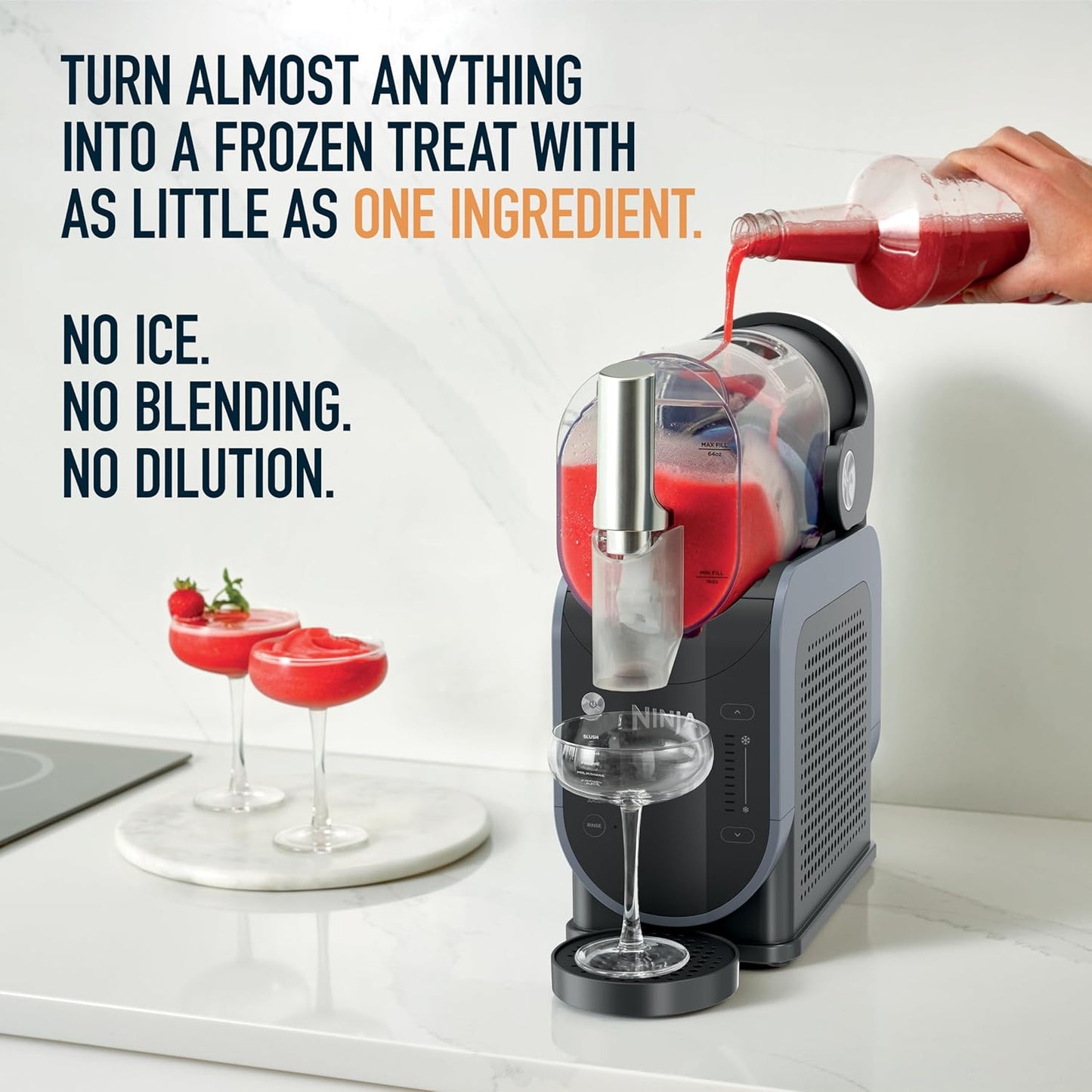 Ninja Professional Slushie & Smoothie Maker | Frozen Drink Machine | 5 Presets | One-Touch |