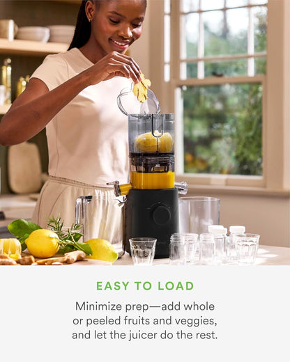 Nama J3 Compact Cold Press Juicer | 130W motor | Self-feeding Hopper | Space Saving |