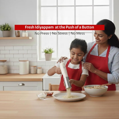 Pigeon Instamami Automatic Noodle Maker | 6 Moulds | Idiyappam & Pasta Maker | Portable |