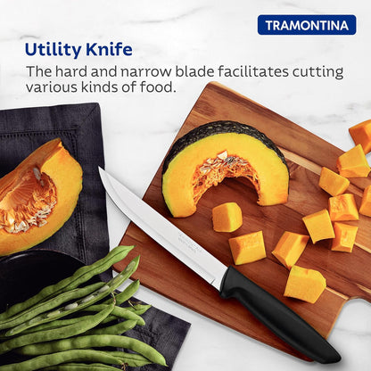 Upgrade Tramontina Plenus 3 Piece Knife Set | Sharp Blade | Dishwasher Safe Design |