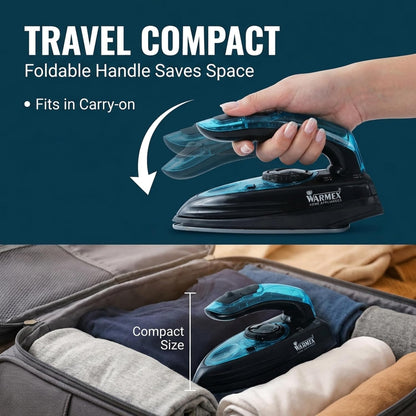 Warmex Mini Portable Travel Wet & Dry Steam Iron |  1100W  |