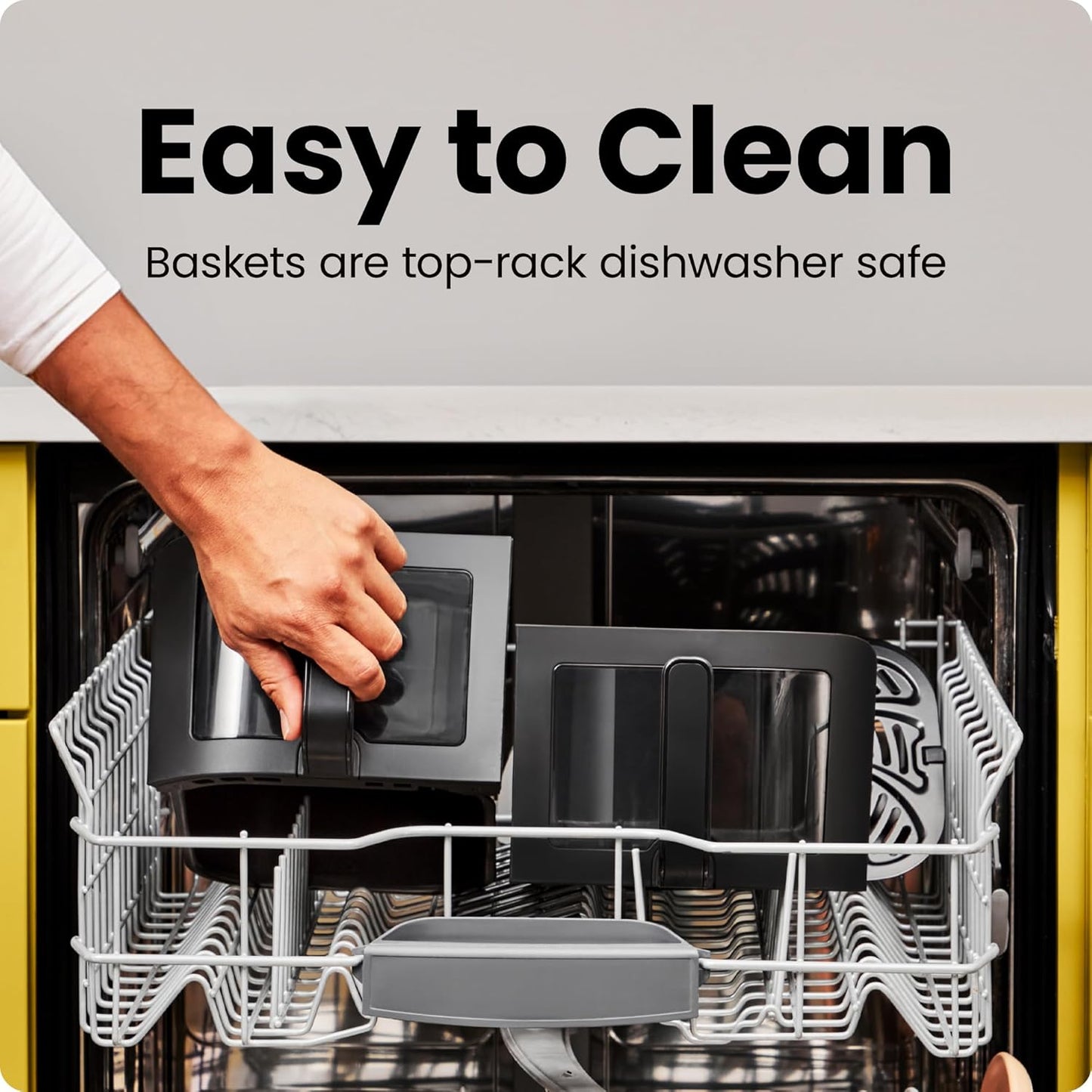 Chefman Turbo Fry Touch 6QT | Dual Basket Air Fryer | Touch Control Panel | Hi-Fry Technology |