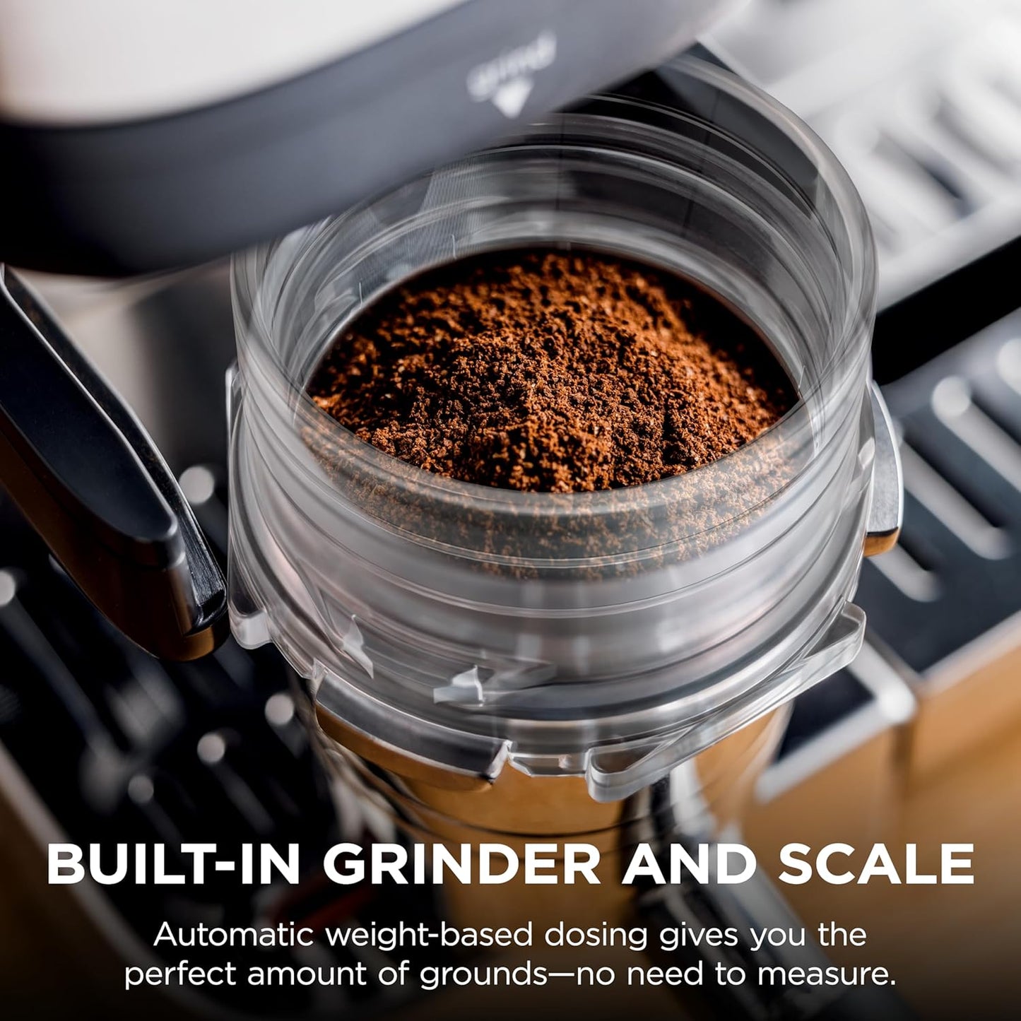 Ninja Luxe Café Premier 3-in-1 Espresso Machine with Built-in Grinder & Scale | Stainless Steel Coffee Maker | Barista Style Coffee at Home |