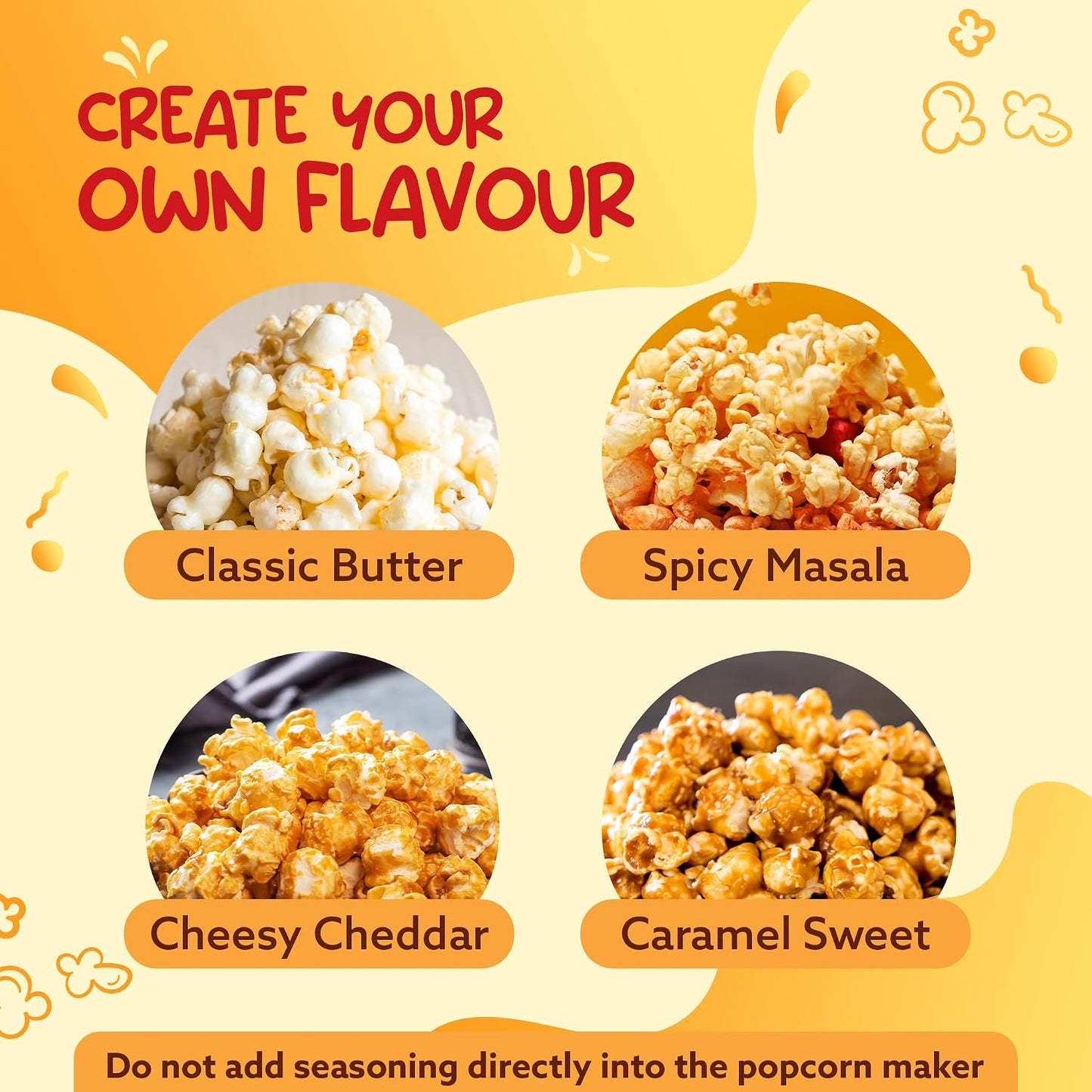 AGARO Delite Electric Popcorn Maker | 1200W | Oil-Free Healthy Snacks |