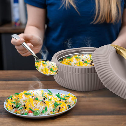 MILTON plastic Oyster 2000 PU Insulated Casserole | Hot & Cold | Easy to Carry |