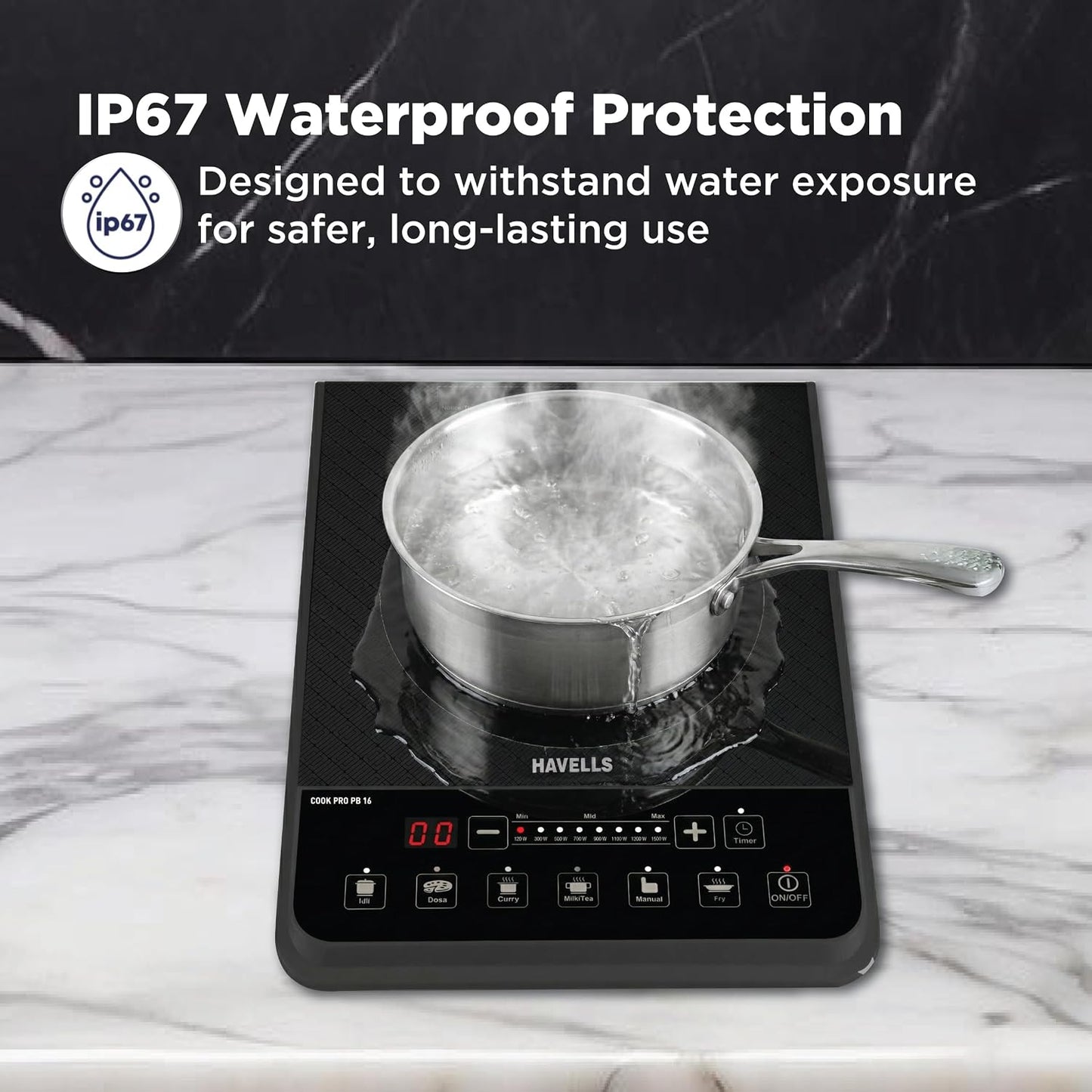 Havells Cook Pro PB 16 | Induction Cooktop | Black |