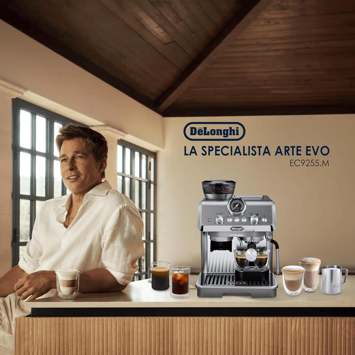 DeLonghi La Specialista Arte Professional Coffee Machine | 8 Grind Settings | Metal |