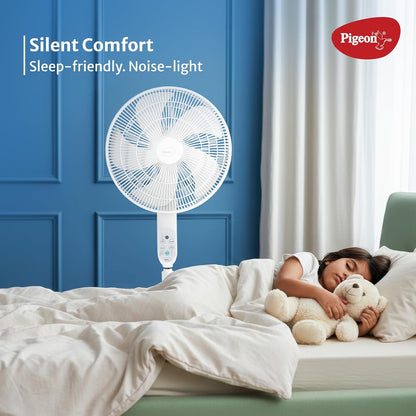 Pigeon BLDC Pedestal Fan with Remote | High Speed Airflow | 5 Blades | Lightweight & Portable |