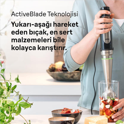 MultiQuick 7 Hand Blender with Beaker | 1000W | Black