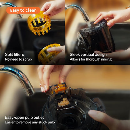 Atomberg Althea Cold Press Juicer | High Nutrition | XL Hopper | Auto Reverse | 40 RPM | Black |