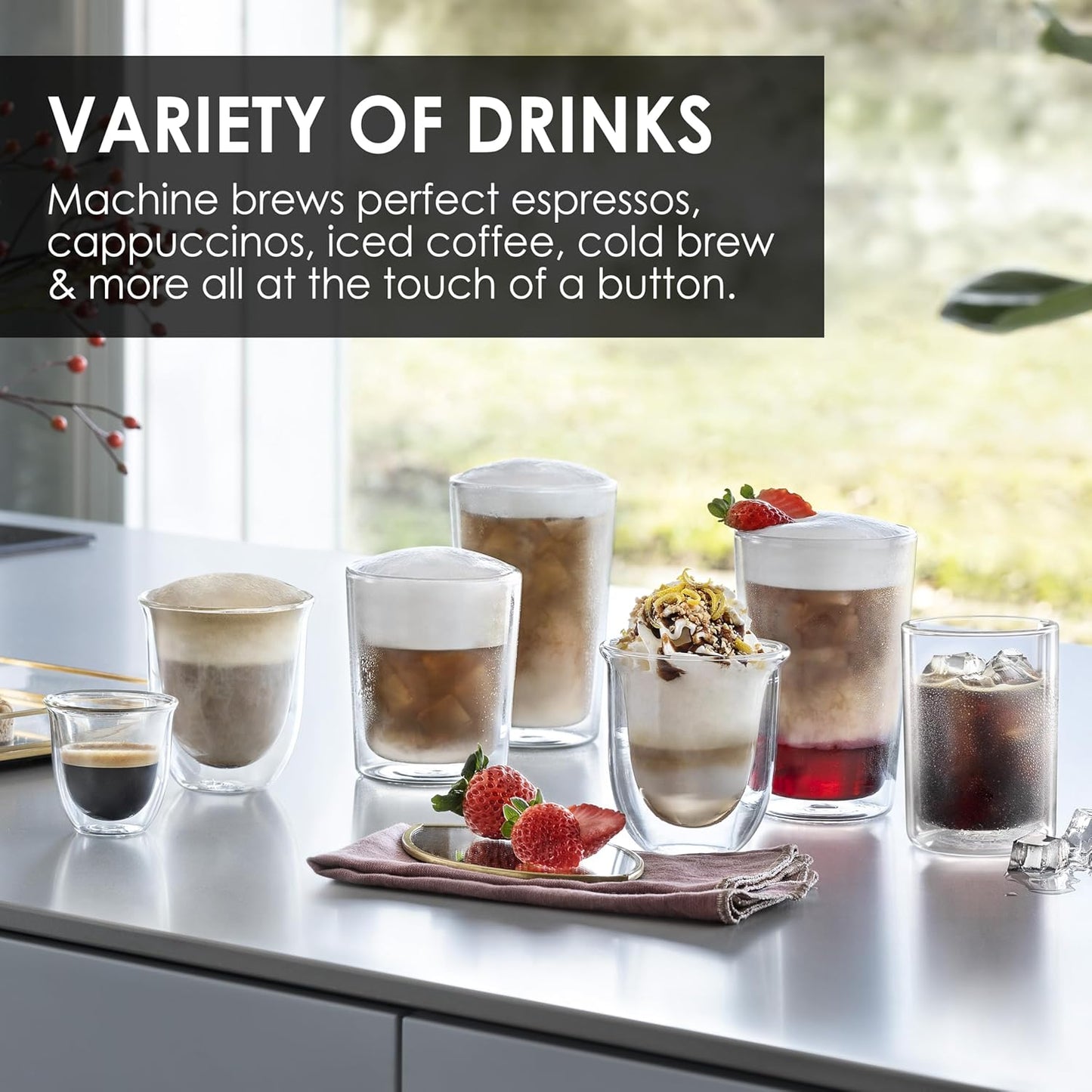 Delongi Elette Explore Coffee Machine | Black | 1450 Watts | Espresso Machine