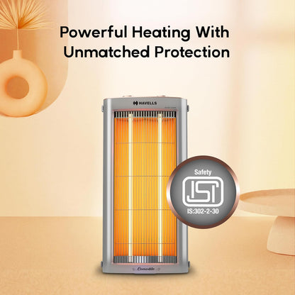 Havells Comodito | 900 Watt | Room Heater | Safety Grill | 120 Minute Sleep Time |