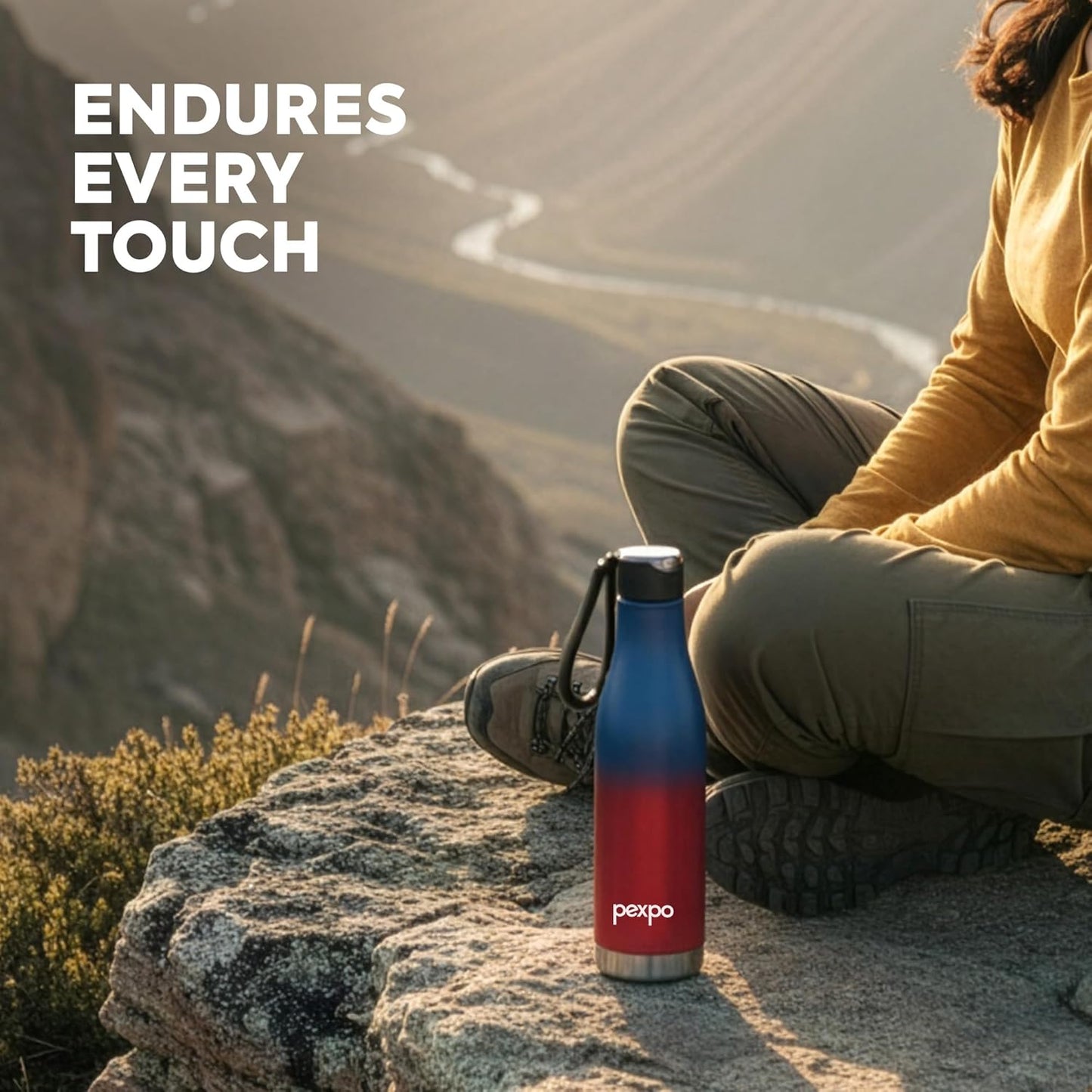 Pexpo Ignite Thermosteel Stainless Steel Vacuum Insulated Flask | 750 ml | ISI Certified |