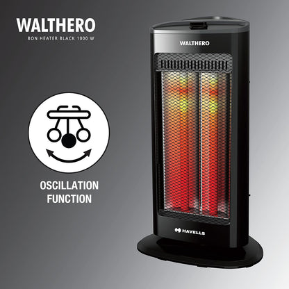 Havells Walthero | 1000 Watt | Room Heater | Tip Over Protection | Silent Operation