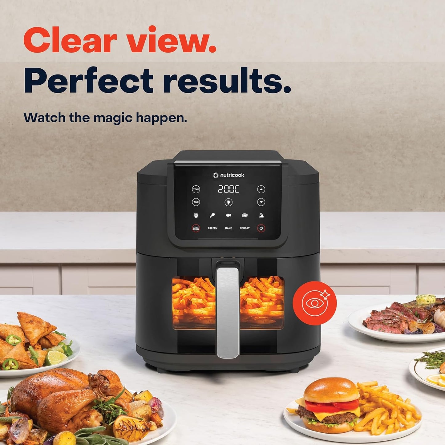 Nutricook Air Fryer Slim XL | 7.5 Litre | 1700W |