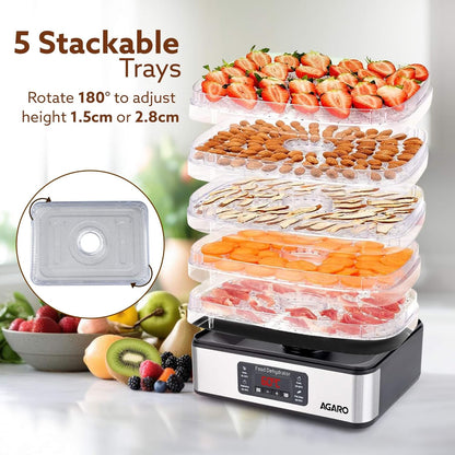 Agaro regal food Dehydrator 5 rack - Infinia Home and Kitchen