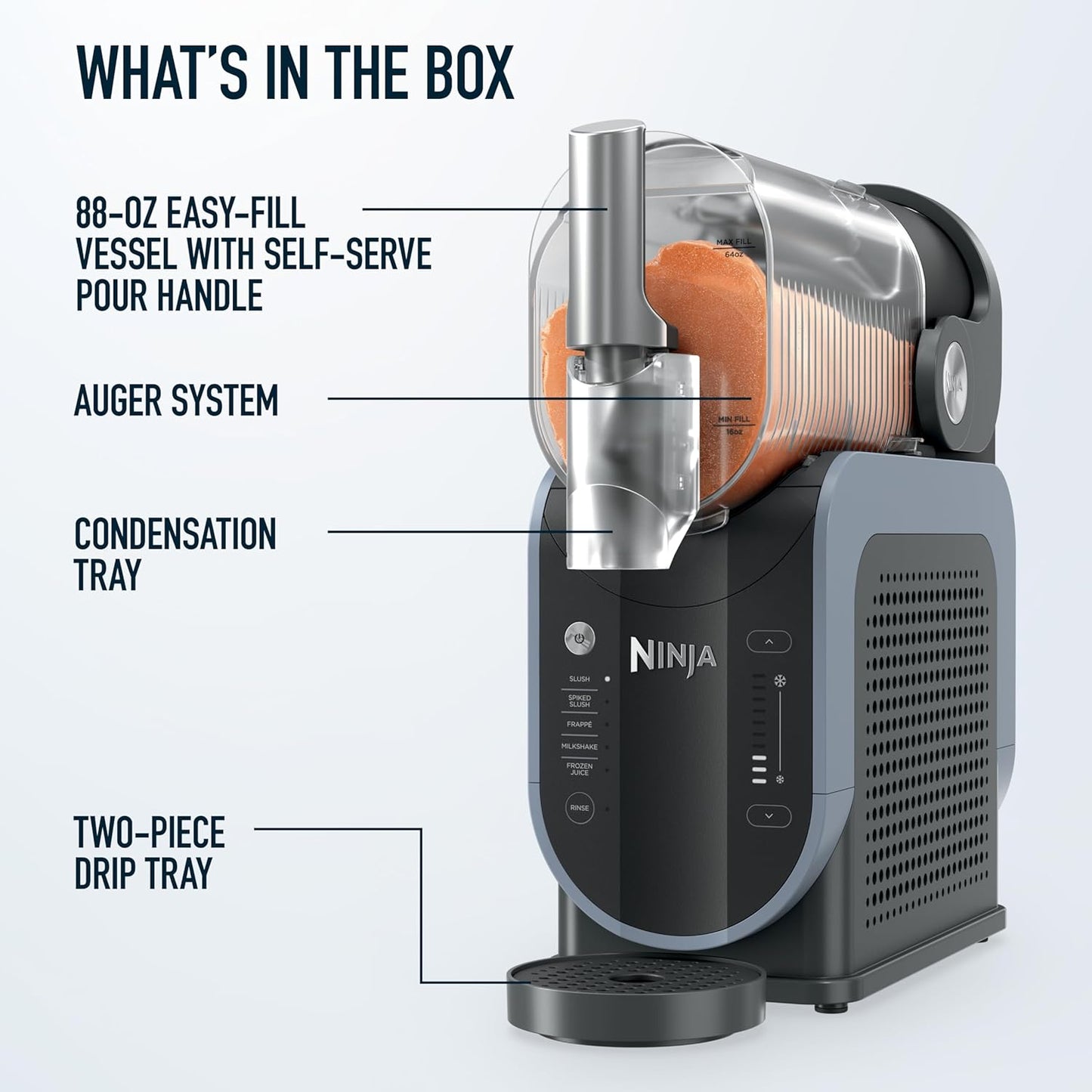 Ninja Professional Slushie & Smoothie Maker | Frozen Drink Machine | 5 Presets | One-Touch |