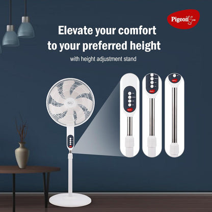 Pigeon Fantastic Pedestal Fan for Home & Office | High Speed Airflow | 7 Blades |