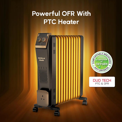 Havells 11 Fin Oil Filled Room Heater (OFR) | 2900W | ISI Approved